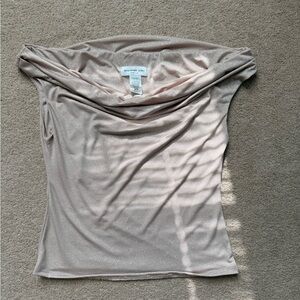 Women's Elegant Cowl Neck Blouse - Cream